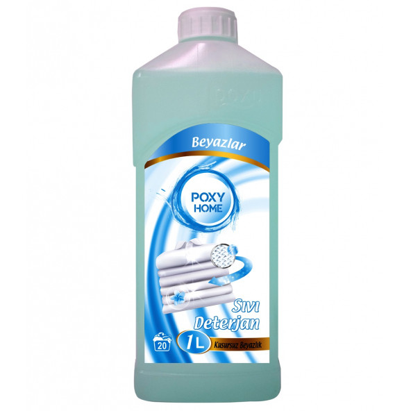 Poxy Home Beyazlar Için Sıvı Çamaşır Deterjanı 1000 Ml ürün görseli 1