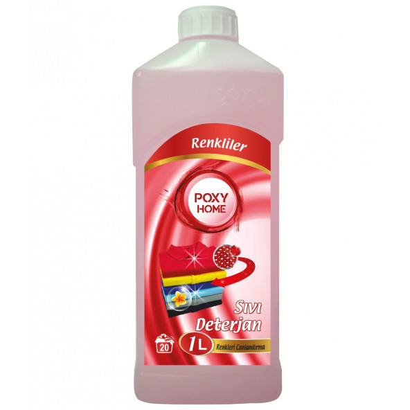 Poxy Home Renkliler Için Sıvı Çamaşır Deterjanı 1000 Ml ürün görseli 1