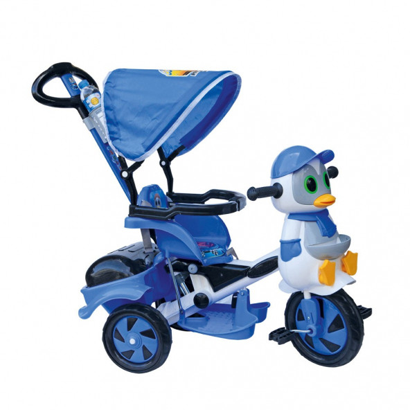 Dilaver Baby Poufi 3 Tekerlekli Ebeveyen Kontrollü Bisiklet /  Mavi ürün görseli 1