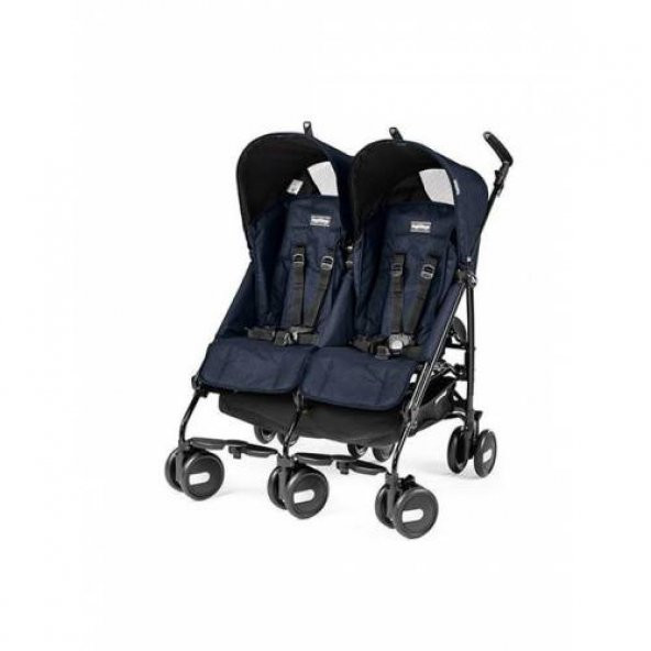 Peg Perego Pliko Mini Classico Twin Bebek Arabası / Navy ürün görseli 1