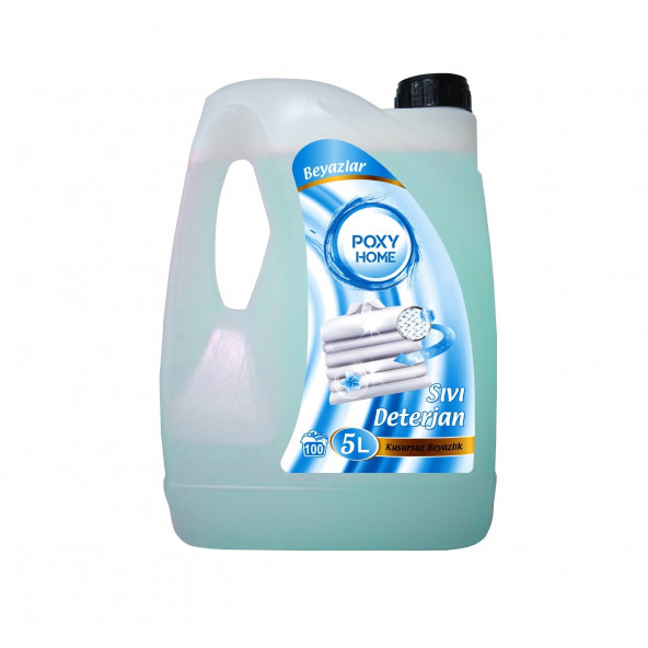 Poxy Home Beyazlar Için Sıvı Çamaşır Deterjanı 5000 ML ürün görseli 1