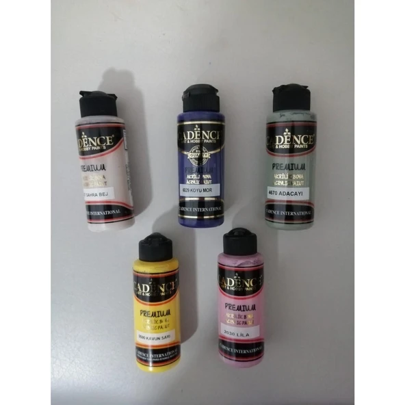 Cadence 120 ml 5 Renk Akrilik Boya Seti ürün görseli 1