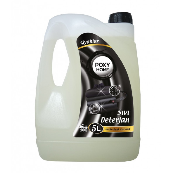 Poxy Home Siyahlar Sıvı Çamaşır Deterjanı 5000 Ml ürün görseli 1