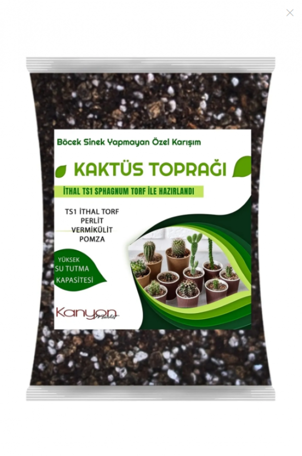 5 Litre Kaktüs Toprağı - Böcek Sinek Yapmayan Toprak ürün görseli 1