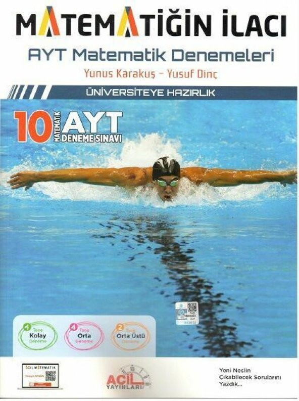 Acil Yayınları AYT Matematiğin İlacı Denemeleri ürün görseli 1