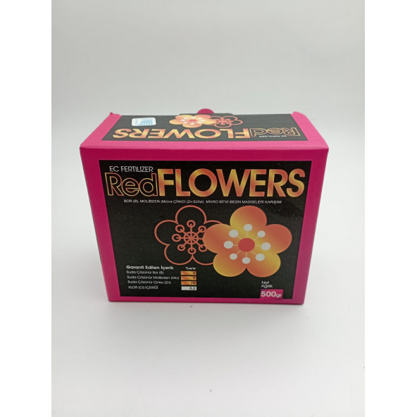 RED FLOWERS.BİTKİLERDE ÇİÇEKLENDİRİRİCİ.YAPRAK GÜBRESİ. ürün görseli 1