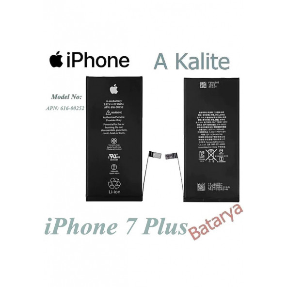 iphone 7 Plus Batarya APN 616-00252 Uyumlu Yedek Batarya ürün görseli 1