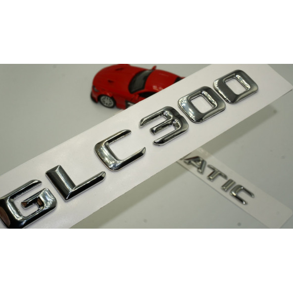 Benz GLC 300 4Matic Bagaj Krom Metal 3M 3D Yazı Logo ürün görseli 1