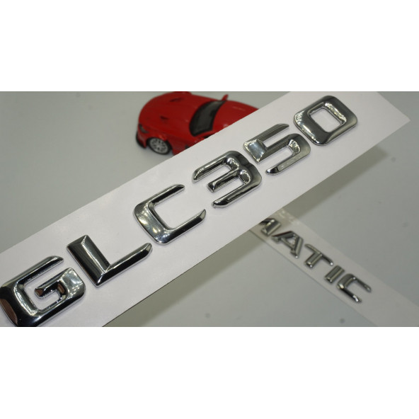 Benz GLC 350 4Matic Bagaj Krom Metal 3M 3D Yazı Logo ürün görseli 1