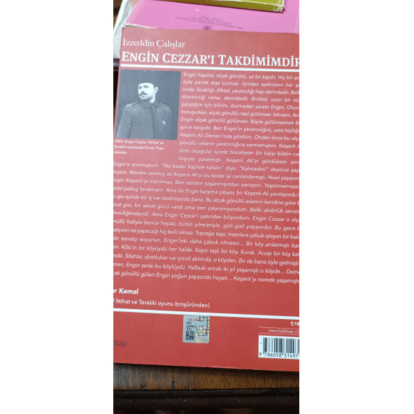 Engin Cezzar'ı Takdimimdir İzzeddin Çalışlar Ka kitap - Resim 2