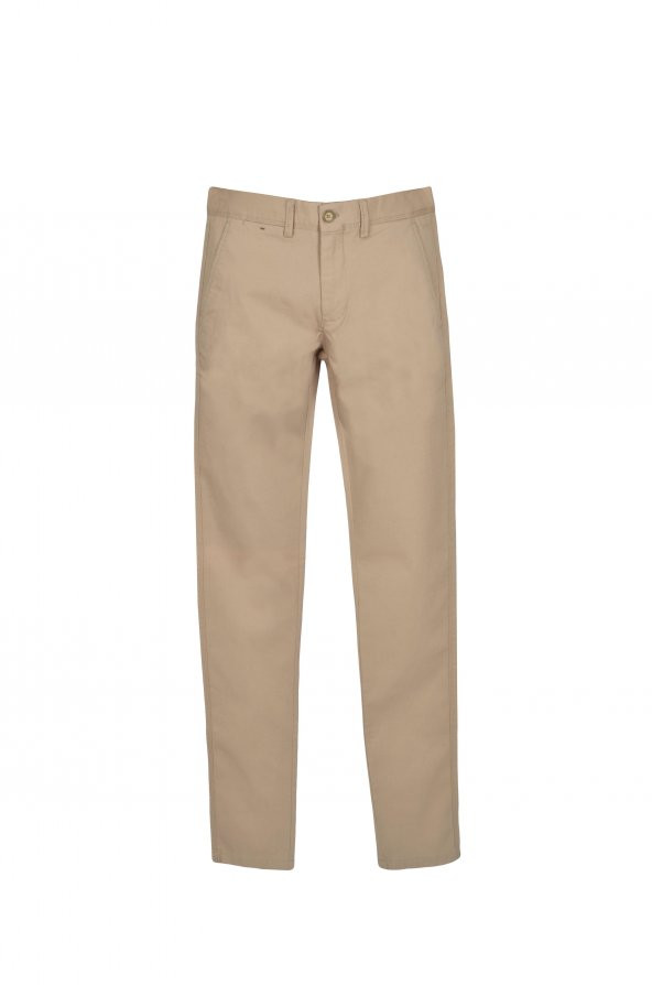 Cengiz İnler Yan Fermuarlı Armürlü  Slim Fit Erkek Kanvas Pantolon ürün görseli 1