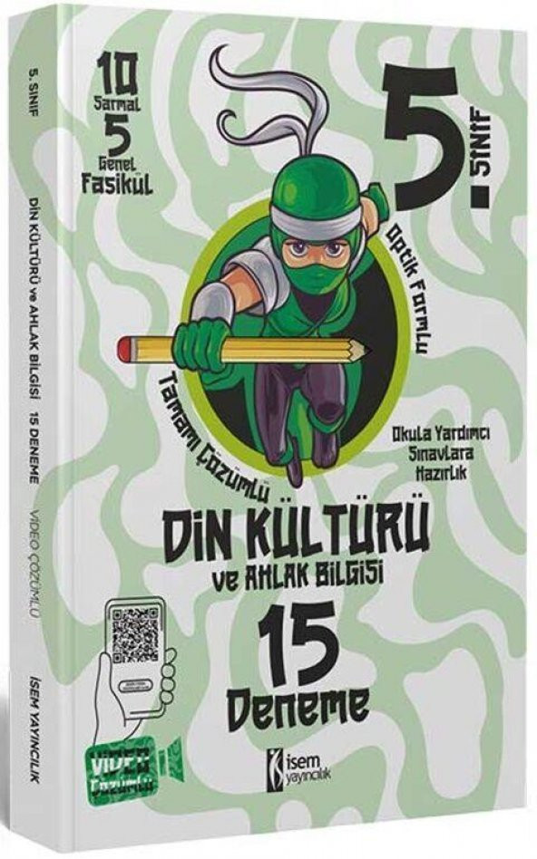5. Sınıf Din Kültürü ve Ahlak Bilgisi 15 Deneme İsem Yayınları ürün görseli 1