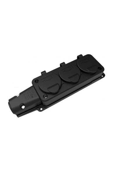 Bemis BK1-1402-3613 1x16A 2P+E 200 250V IP54 Monofaze Kauçuk Üçlü Grup Prizi ürün görseli 1