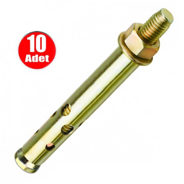 Aletçantam Uzun Çelik Dübel Gömlekli 10x110 (12mm) -10 adet ürün görseli 1
