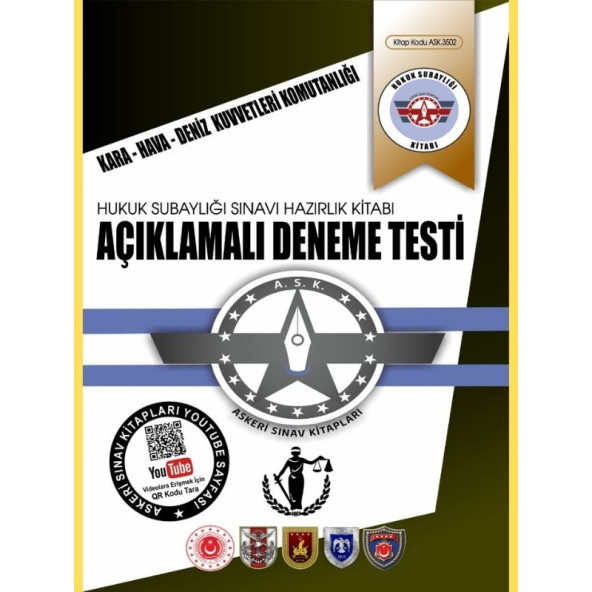 Hukuk Subaylığı Açıklamalı 5 Deneme Testi ürün görseli 1