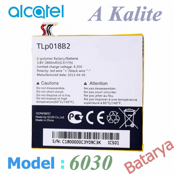 Alcatel 6030 / Ot-7025 Batarya One Touch Idol Ot 6030D 6030X 6030 ürün görseli 1