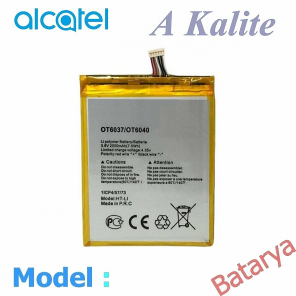Alcatel 6040 6037 Batarya One Touch Ot-6037 Ot-6040 Ot-6033 ürün görseli 1