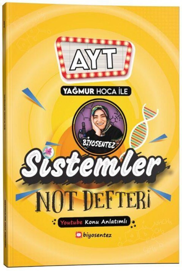 AYT Biyosentez Sistemler Not Defteri Tamamı El Yazılı Yağmur Hoca ürün görseli 1