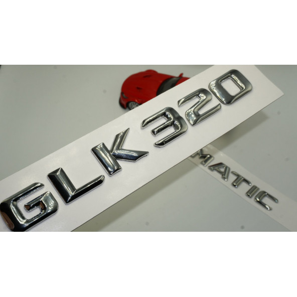 Benz GLK 320 4Matic Bagaj Krom Metal 3M 3D Yazı Logo ürün görseli 1