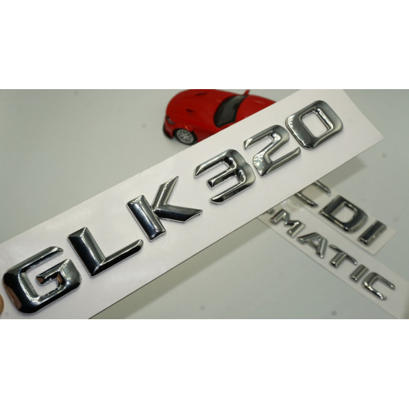 Benz GLK 320 CDI 4Matic Bagaj Krom Metal 3M 3D Yazı Logo ürün görseli 1