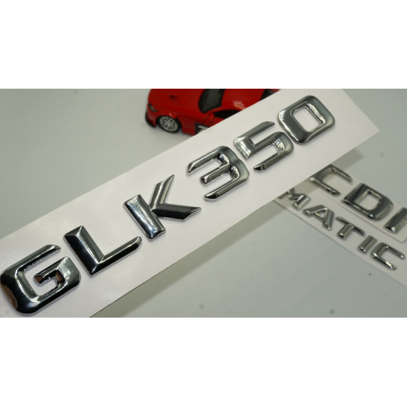 Benz GLK 350 CDI 4Matic Bagaj Krom Metal 3M 3D Yazı Logo ürün görseli 1