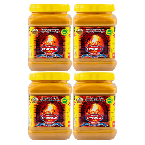 4 x Çavuşoğlu Odun Ateşinde Kepeksiz Bozkır Tahini 930g ürün görseli 1