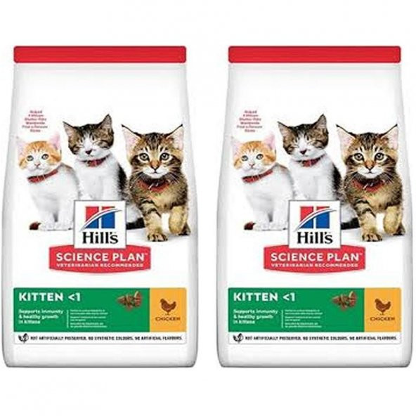 Hill'S Kitten Tavuklu Yavru Kedi Maması 1,5 Kg 2 Adet ürün görseli 1