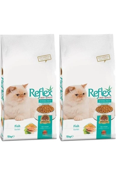 Reflex Somonlu Kısırlaştırılmış Kedi Maması 15kg 2 Adet ürün görseli 1