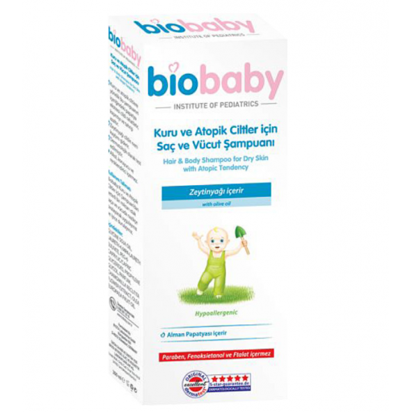 Biobaby Kuru ve Atopik Ciltler İçin Şampuan 300 ml ürün görseli 1