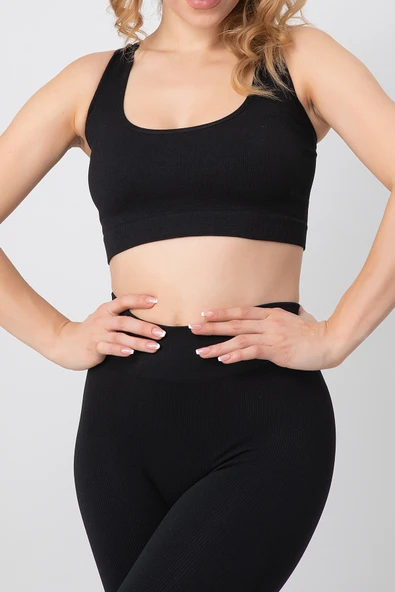 DoReMi Seamless Fitilli Çapraz Kalın Askılı Spor Sütyen ürün görseli 1