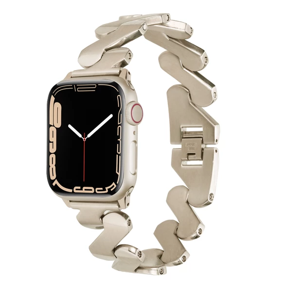 Apple Watch 44mm Kordon KRD-80 Metal Kordon - Resim 10