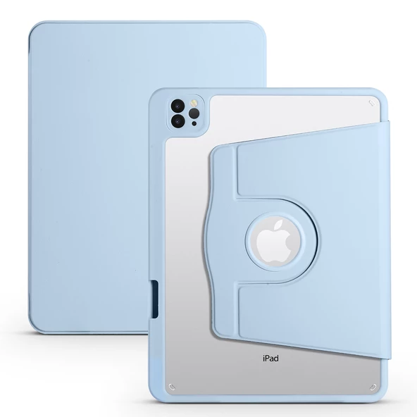 iPad Pro 11 2021 3.Nesil Kılıf Termik Kalem Bölmeli Dönen Standlı ürün görseli 1