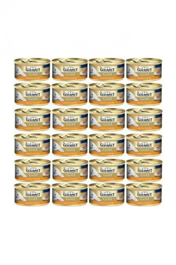 Gourmet Kıyılmış Hindili 85 gr 24'lü Yetişkin Konserve Kedi Maması ürün görseli 1