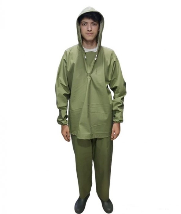BALIKCI ALT ÜST TAKIM YAĞMURLUK YEŞİL XXL ürün görseli 1