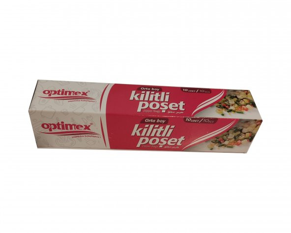 Buzdolabı Poşeti Kilitli Orta 10 adet 4 paket ürün görseli 1