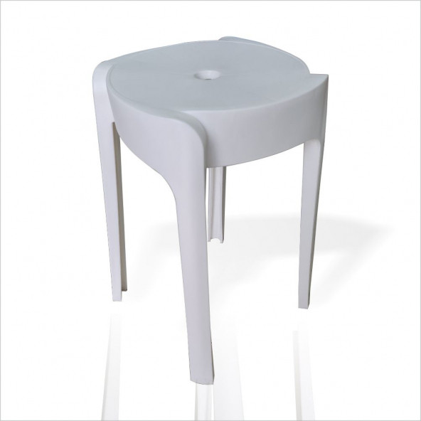 Büyük Geniş Uzun Sağlam Sert Plastik Kırılmaz Hafif 45 Cm Banyo Balkon Bahçe Oturak Tabure Sandalye ürün görseli 1