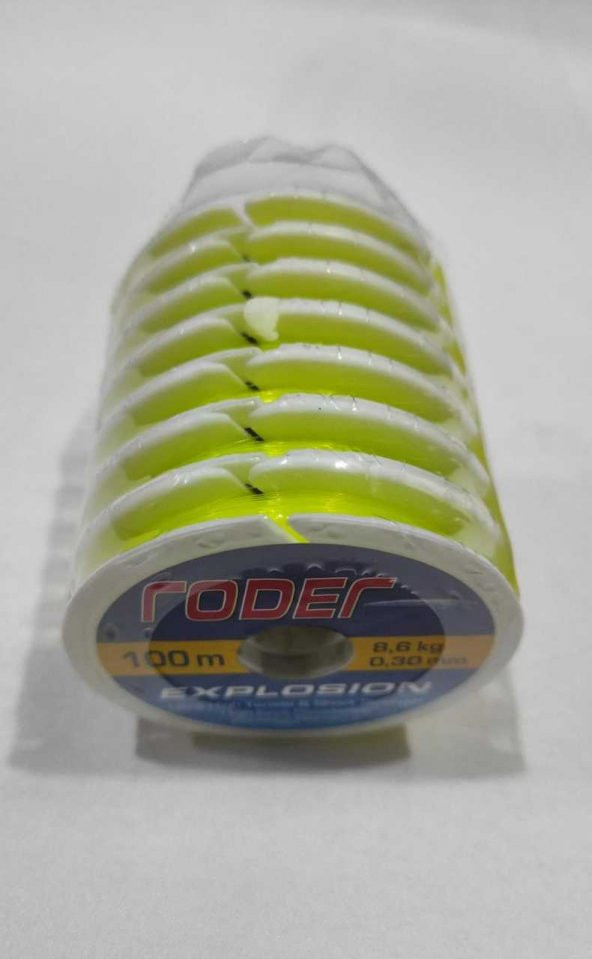 RODER EXPLOSION MONOFLAMENT MİSİNA 100M 8.6 KG 0.30mm SARI. ürün görseli 1