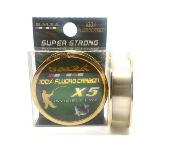 Balza X5 100 Fluora Carbon Süper Strong Olta Misinası 50Mt -0.18mm - 5.50Kg ürün görseli 1