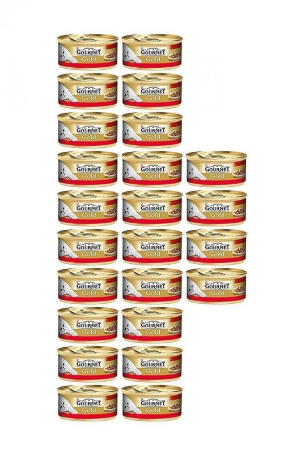 Gourmet Gold Parça Etli, Sığır Etli 85gr Yaş Kedi Kons 24 adet ürün görseli 1