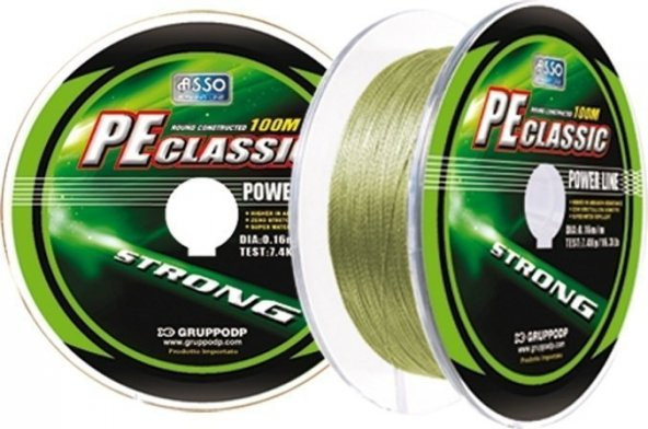 Asso Pe Classic 6 Örgü Dyneema 100 MT İp Misina YEŞİL ürün görseli 1