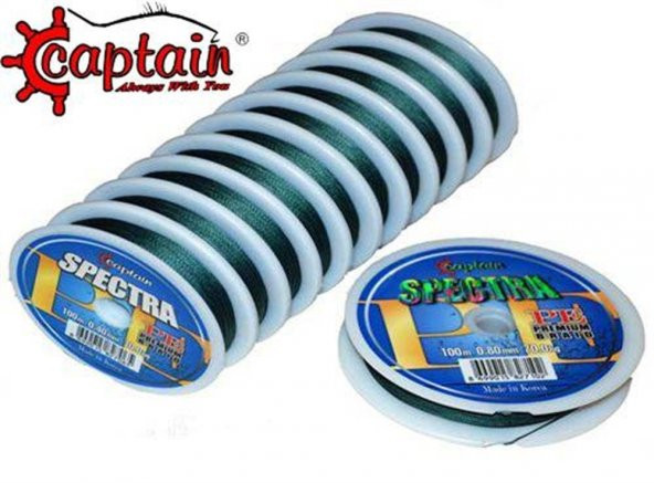 Captain Spectra 8 Örgü İp Misina 100 MT 0.20mm- 11.5  KG ürün görseli 1