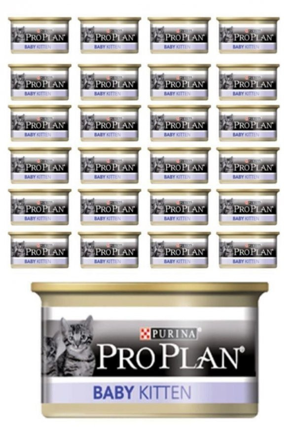 Pro Plan Tavuklu Yeni Doğan Yavru Kedi Kons. 85gr 24 adet ürün görseli 1