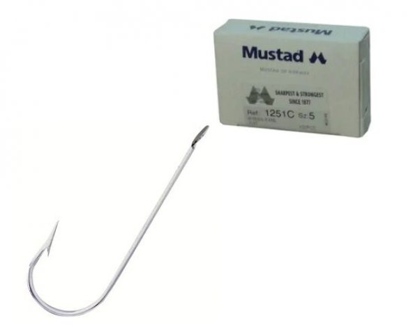 MUSTAD 1251-C-NI  100 LÜ  KUTU DÜZ İĞNE ürün görseli 1