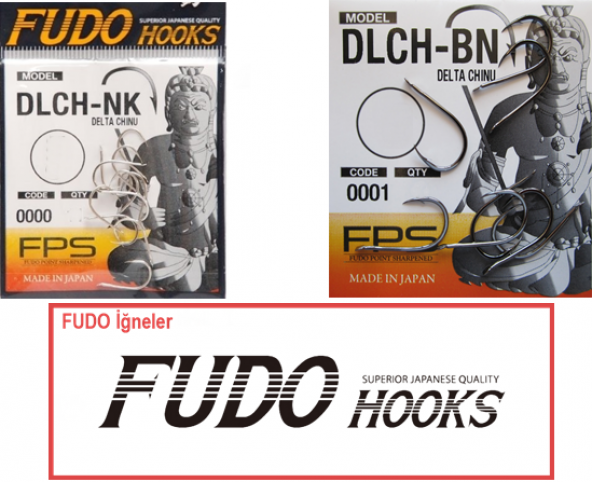 Fudo 0001-0000 DLCH-BN-NK Delta Chinu Tırtıklı Pla Black Nikel İğne ürün görseli 1