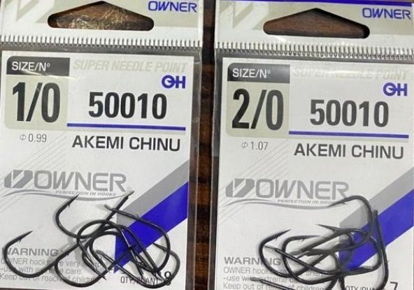 OWNER POWER-AKEMI CHINU-İĞNE-50010-1/0-2/0 SİYAH ürün görseli 1