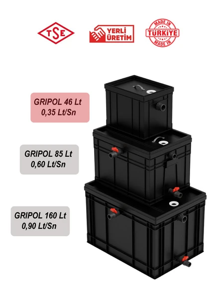 GRIPOL Yağ Ayırıcı / Tutucu 46 Lt Lamella Seperatör Teknolojisi ürün görseli 1