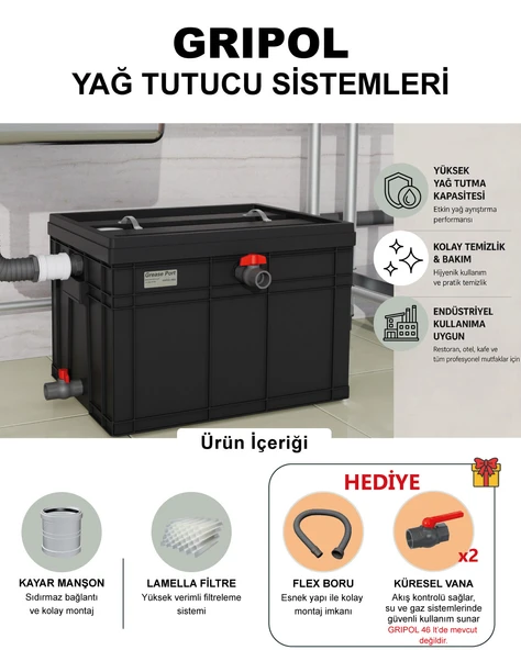 GRIPOL Yağ Ayırıcı / tutucu 85 Lt Lamella Seperatör Teknolojisi ürün görseli 1