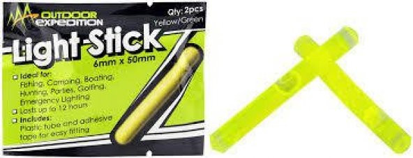 Outdoor expedition light stick SARI - Fosfor 4,5X38MM 5 ADET ürün görseli 1