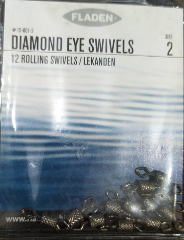 FLADEN  DIAMOND 12 ROLLING SWIVELS / LEKANDEN FIRDÖNDÜ  PAKET ürün görseli 1