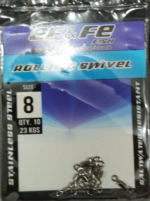 EF&FE ROLLING SWIVEL ÇELİK PASLANMAZ  PAKET FIRDÖNDÜ - Resim 11